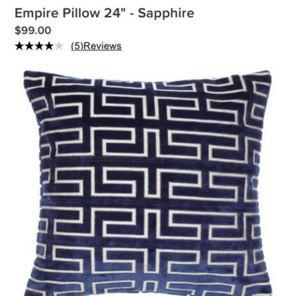 Z Gallerie Empire Pillow Cover x 3 - Picture 1 of 4